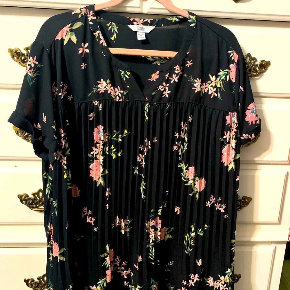 Beautiful pleated blouse. Worn once.